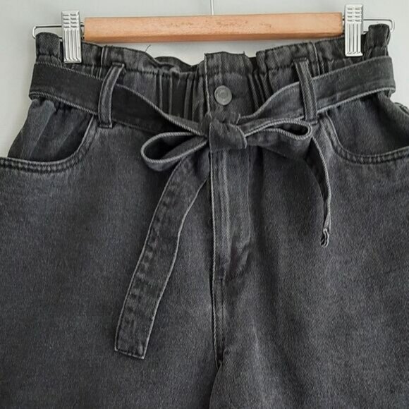 VERO MODA Tamira High Rise Stretch Paperbag Waist Jean Shorts Sz S - Picture 2 of 12